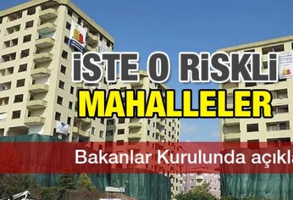 İstanbul'un bu üç mahallesi riskli